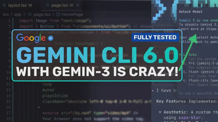 Gemini CLI 6.0: Google JUST INTEGRATED Gemini-3 into Gemini CLI & IT'S INSANE!